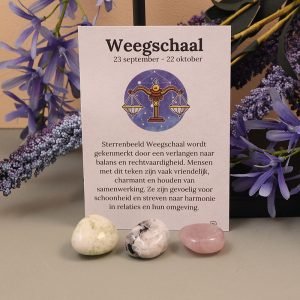Weegschaal sterrebeeld set