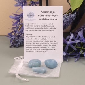 Aquamarijn edelsteenwater