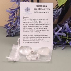 Bergkristal edelsteenwater