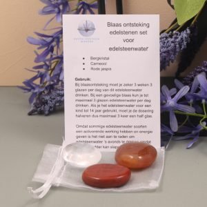 Blaas ontsteking edelsteenwater