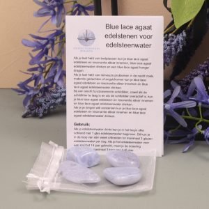 Blue lace agaat edelsteenwater