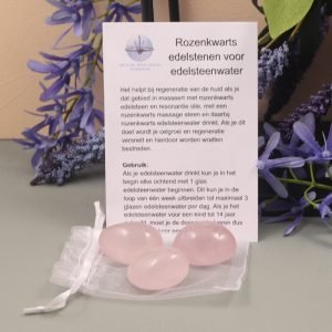Rozenkwarts edelsteenwater